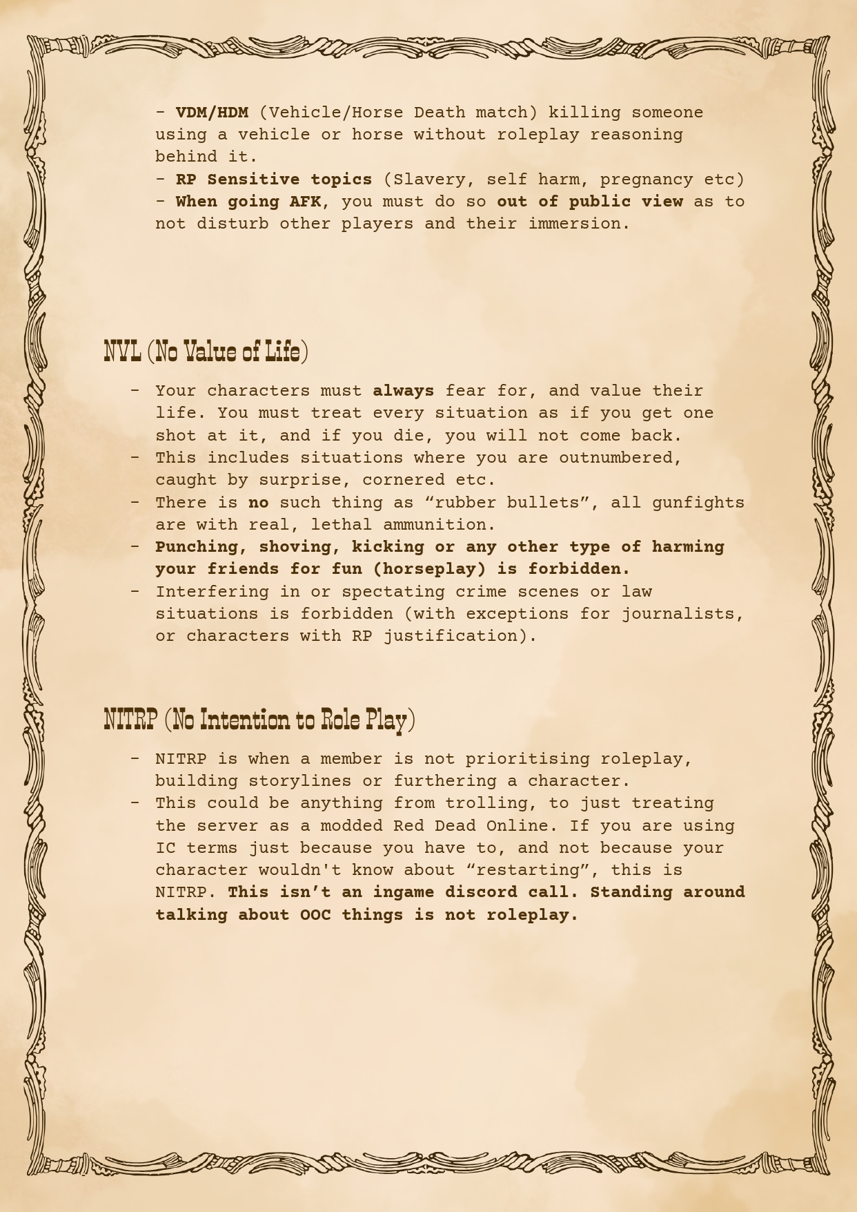 Server Rules Page 4