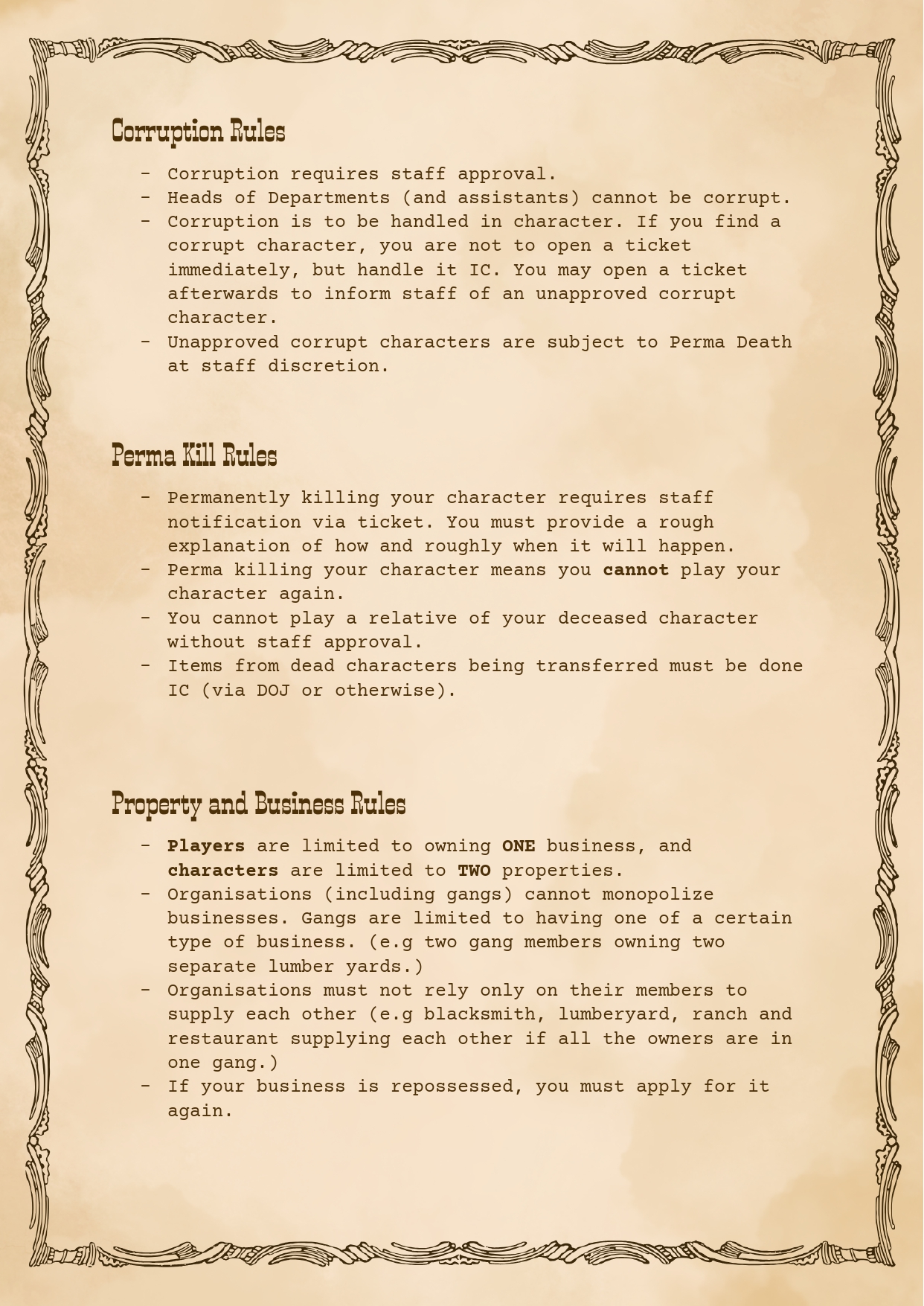 Server Rules Page 7