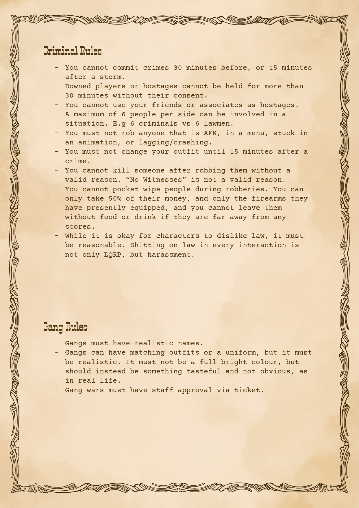Server Rules Page 8
